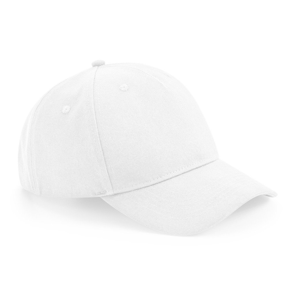 [BBB62N-25I95] Organic Cotton 5 Panel Cap (White)