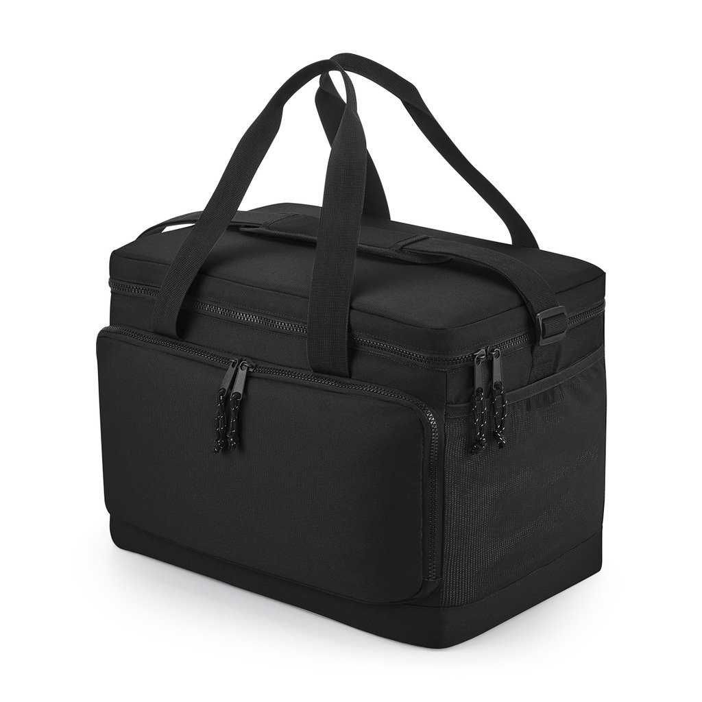 [BBG290-10R95] Recycled Large Cooler Shoulder Bag (Black)