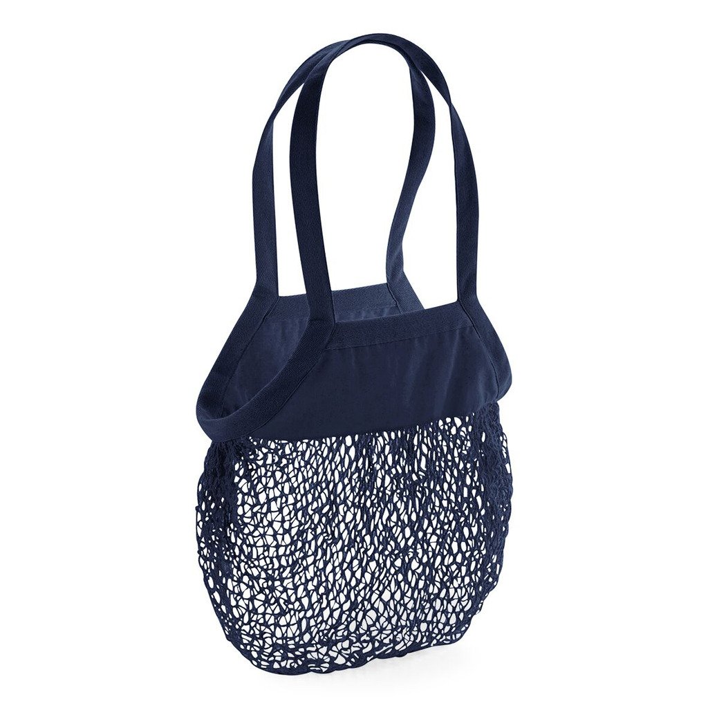 [BBW150-20I95] Organic Cotton Mesh Grocery Bag (Navy)