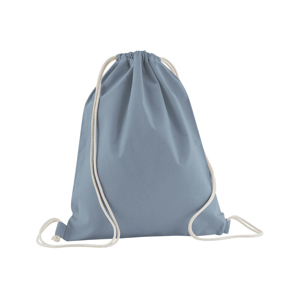 [BBW160-27A95] Organic cotton inco gymsac (Dusty Blue)
