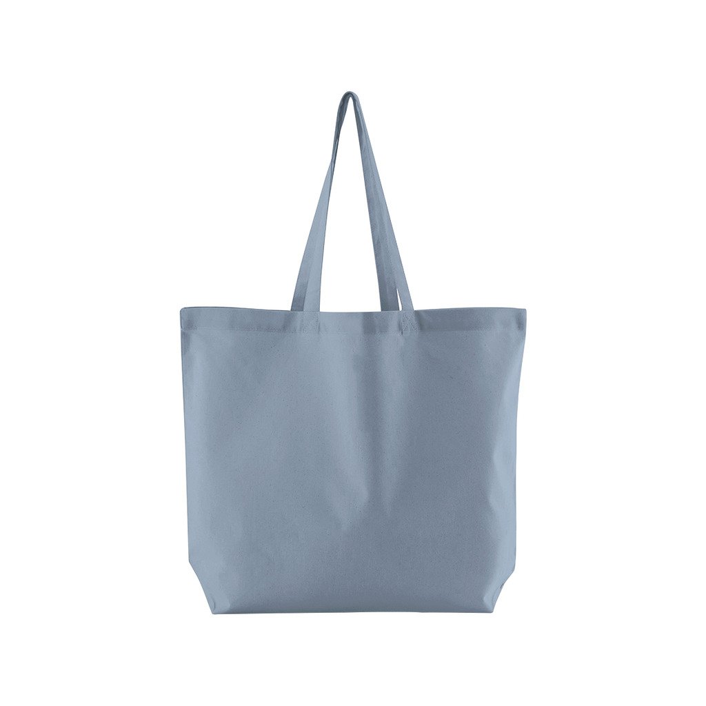 [BBW165-27A95] Organic cotton inco maxi bag for life (Dusty Blue)