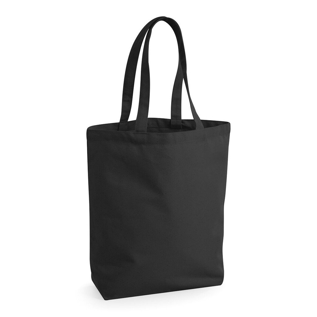 [BBW671-10R95] Fairtrade Cotton Camden Shopper (Black)