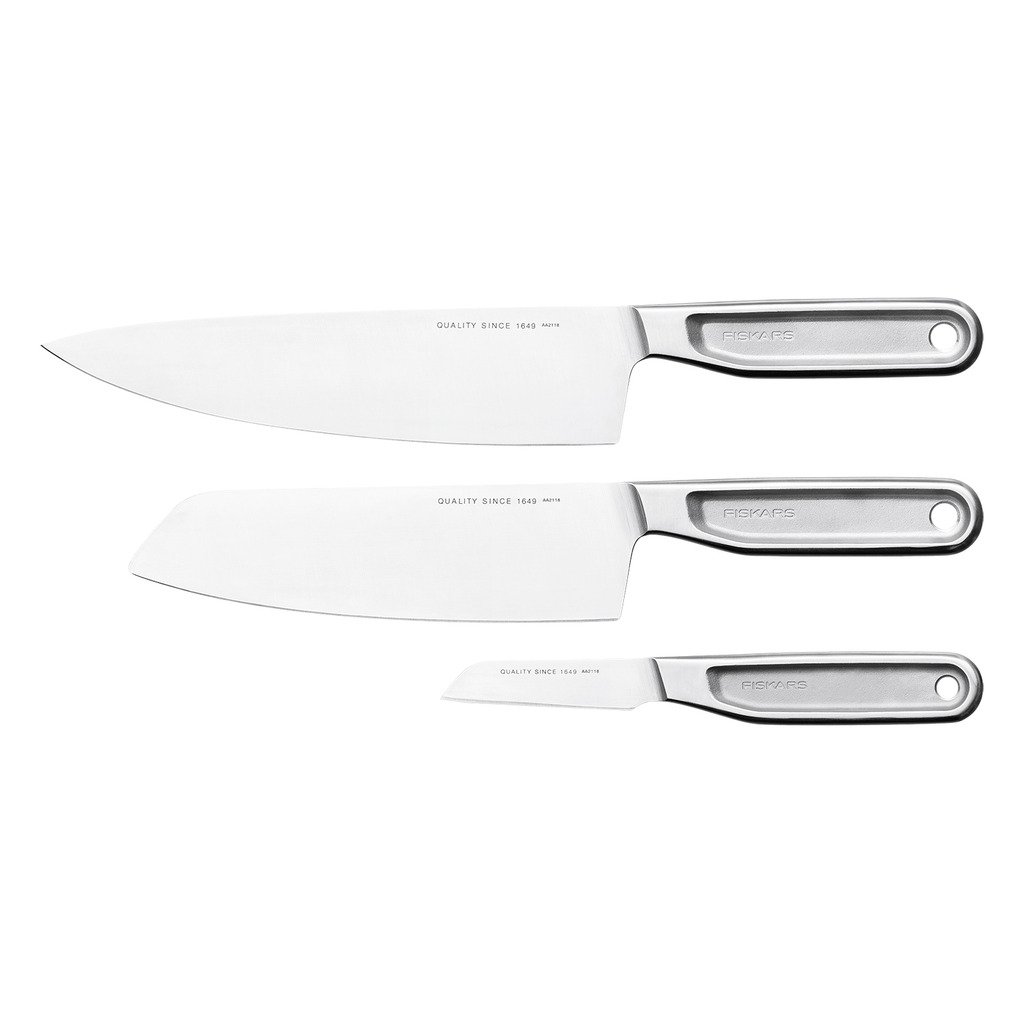 [FI1065055-13095] All Steel Knivsett kokkesett 3 deler