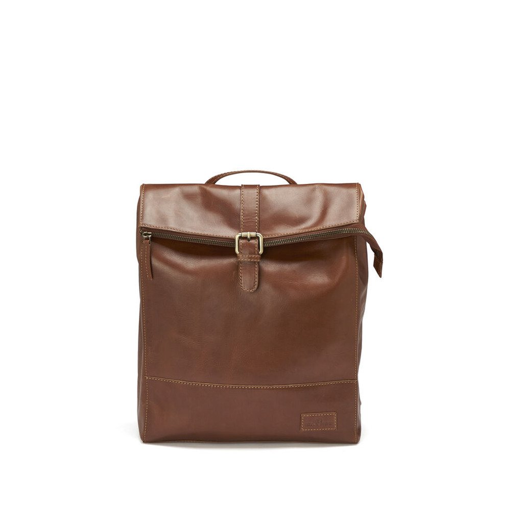 [158953] Leather Line Backpack