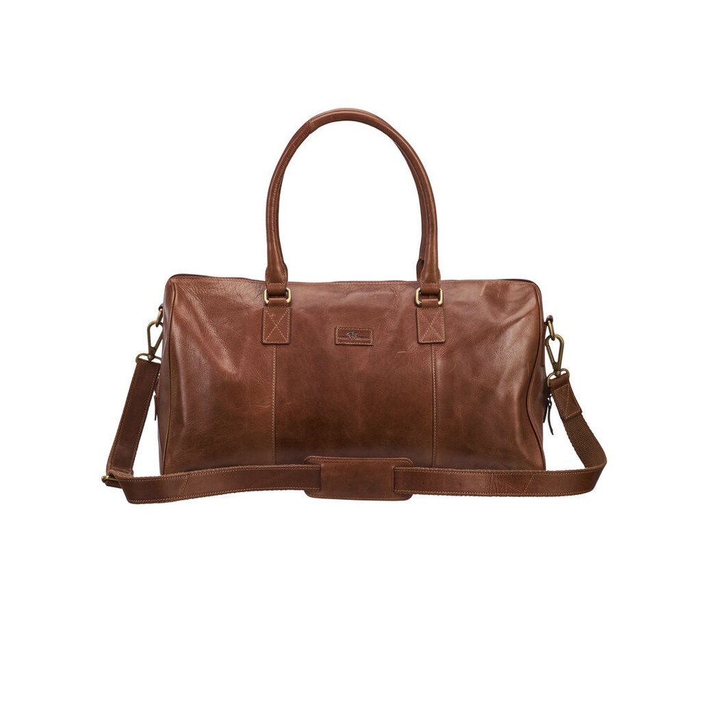 [158954] Leather Line Travelbag