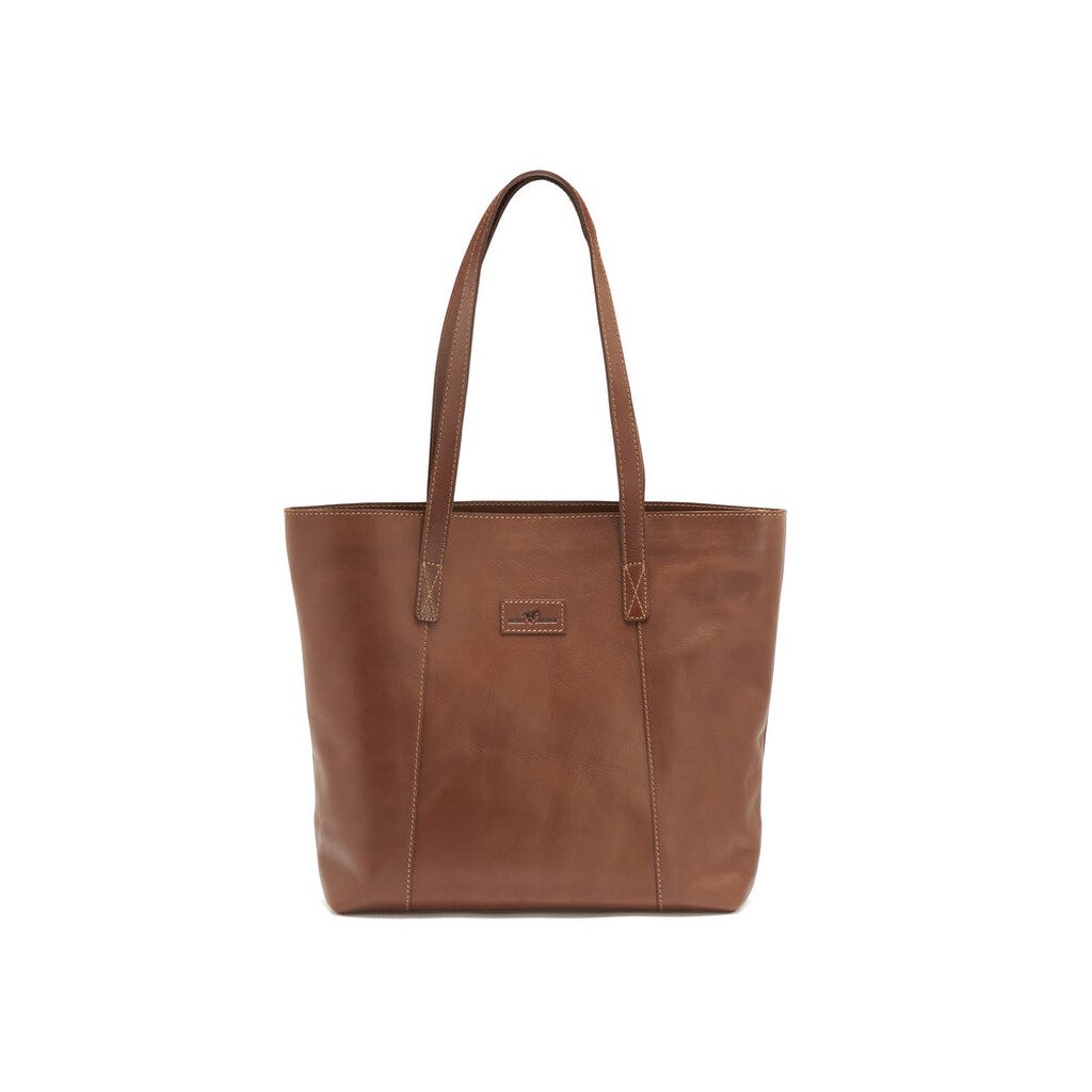 [158956] Leather Line Tote Bag