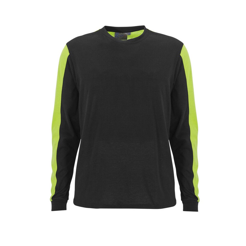 Messina T-Shirt LS (3XL, Black/Orange)