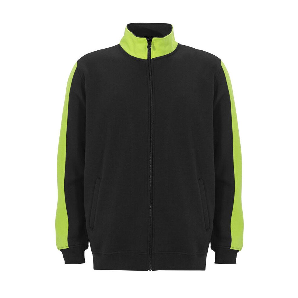 Genova Full Zip Sweatshirt (3XL, Black/Orange)