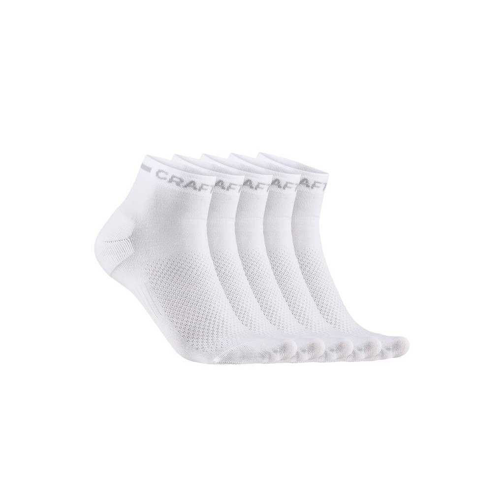 Active Mid Sock 5-Pack (34/36, White)