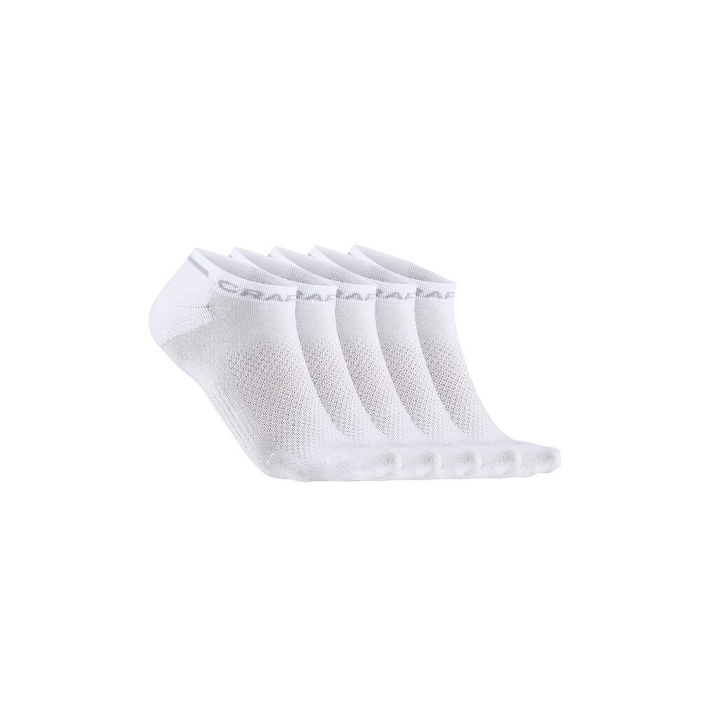 Active Shaftless Sock 5-Pack (34/36, White)