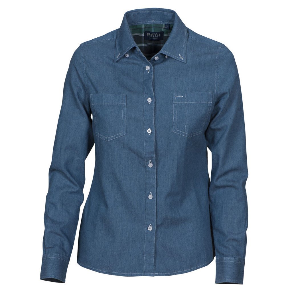Jupiter Ladies Shirt (L, Black Denim)