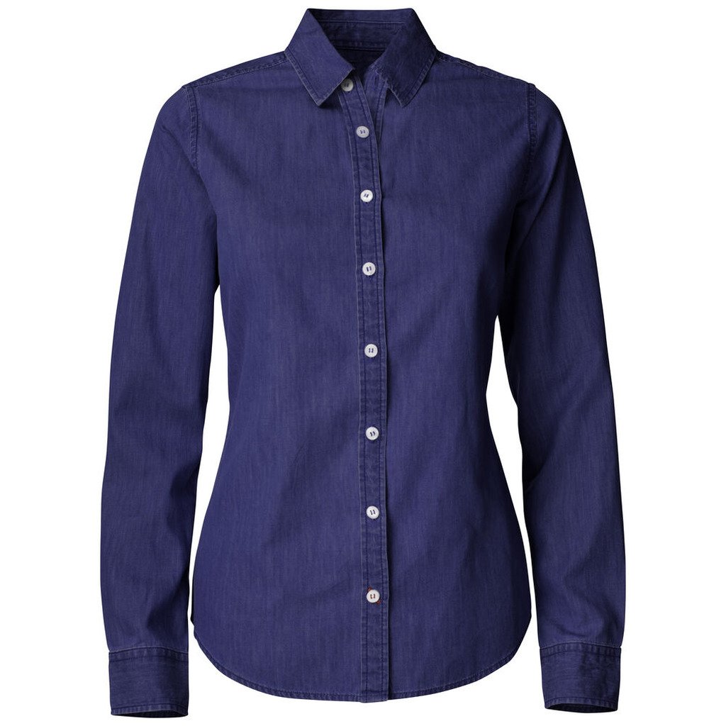 Ellensburg Denim Shirt Ladies (L, Denim Blue)